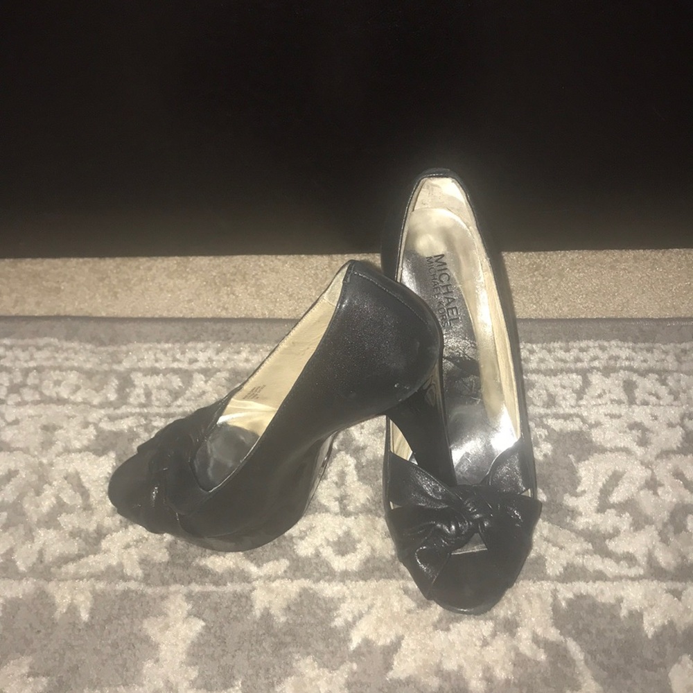 Michael Kors black Napa leather platform